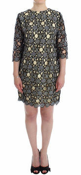 Lanre Da Silva Ajayi Black Cream Sheath Dress Shift Mini Dress -   -  Lanre Da Silva Ajayi.